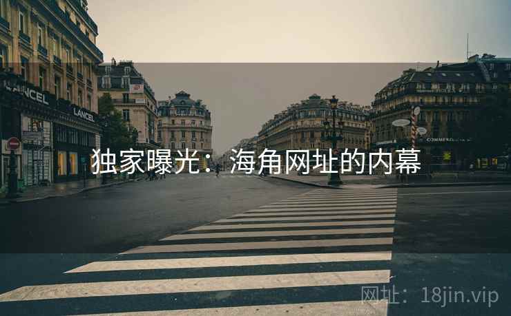 独家曝光:海角网址的内幕