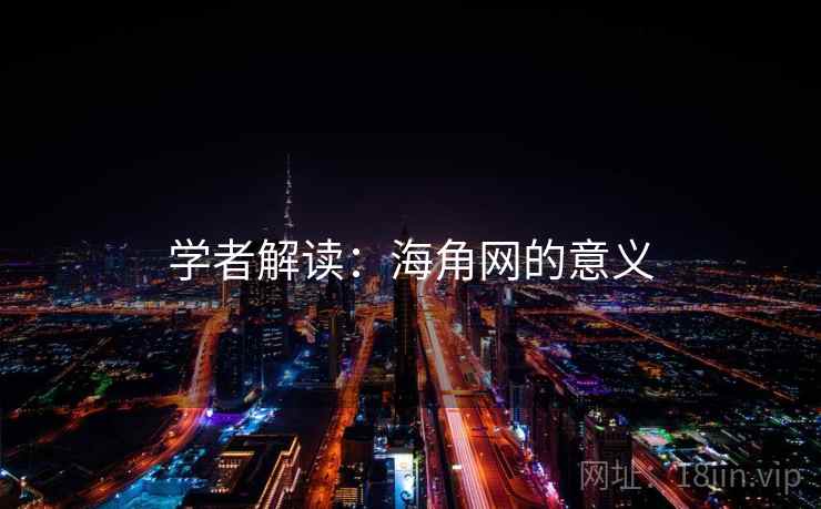 学者解读:海角网的意义