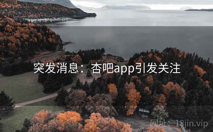 突发消息:杏吧app引发关注