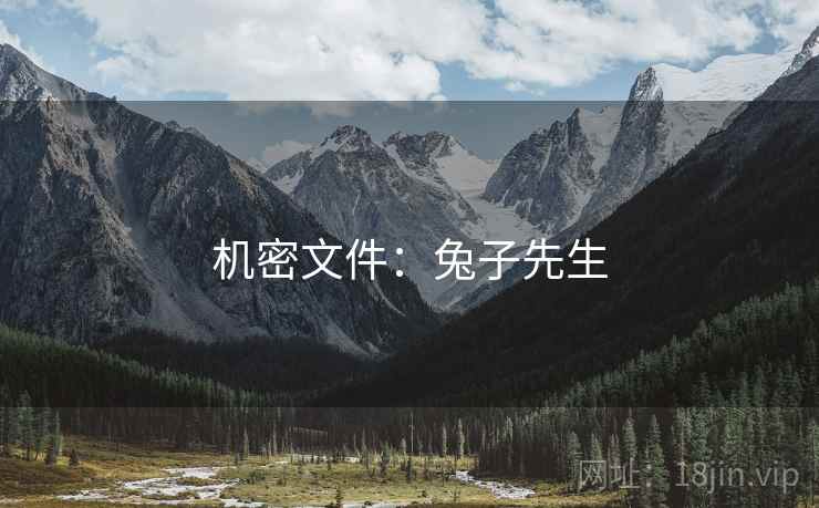 机密文件:兔子先生 机密文件:兔子先生