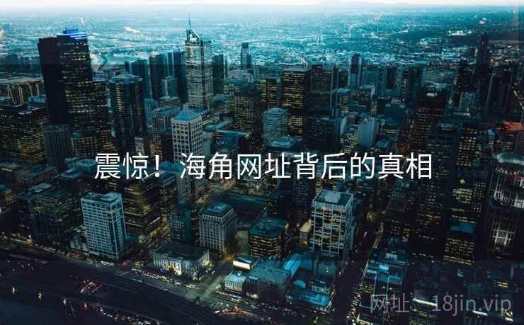 震惊!海角网址背后的真相