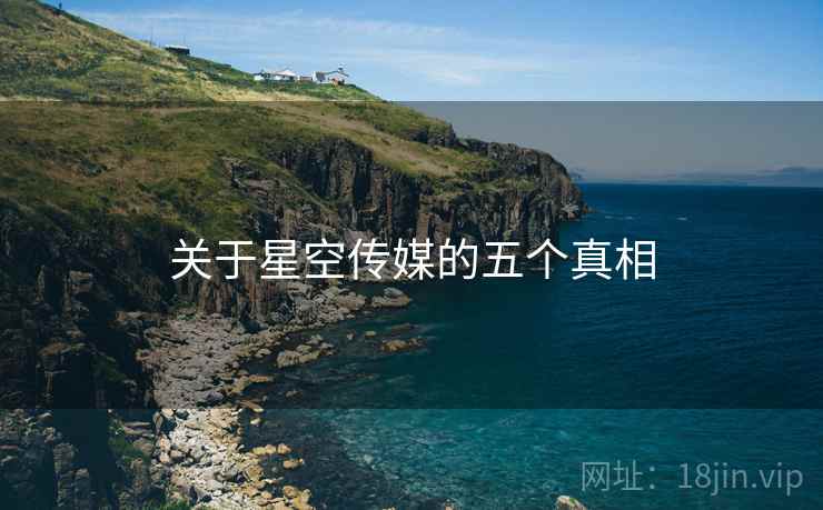 关于星空传媒的五个真相